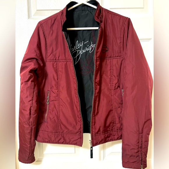 Woman’s Harley Davidson Reversible jacket Medium - Picture 2 of 9